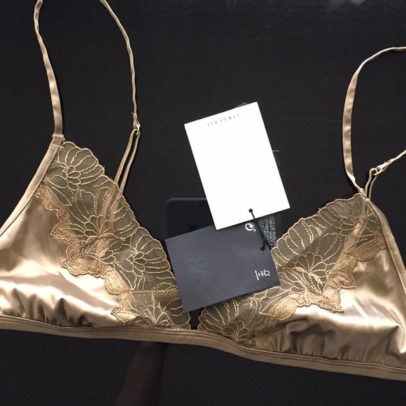 ZARA LINGERIE COLLECTION SATIN EFFECT LACE BRALETTE - Picture 9 of 13